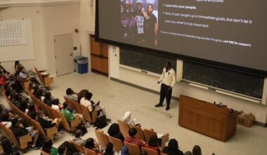 ‘What Is Failing Again:' Jalyx Hunt Talks Perseverance, Mental Health at Last Lecture