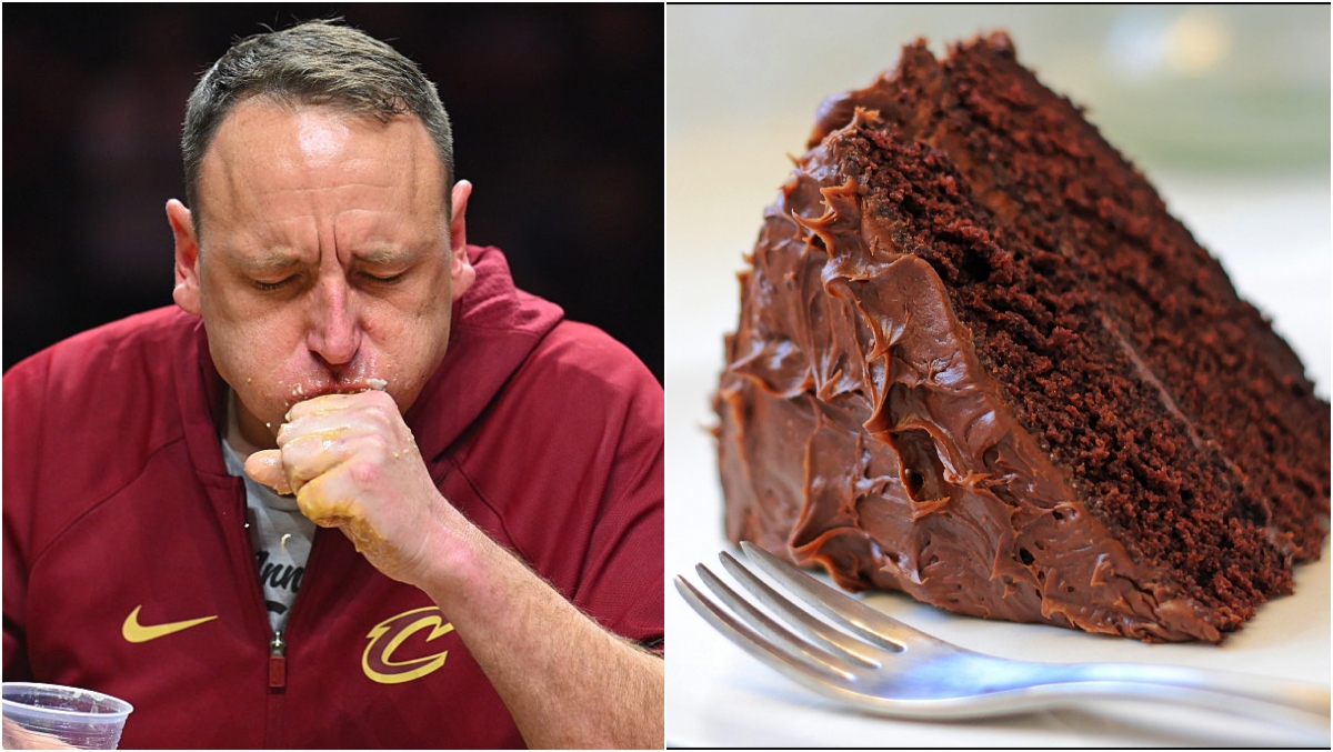 Joey Chestnut Annihilates Tampa Bay Buccaneers In A Cake Eating Contest