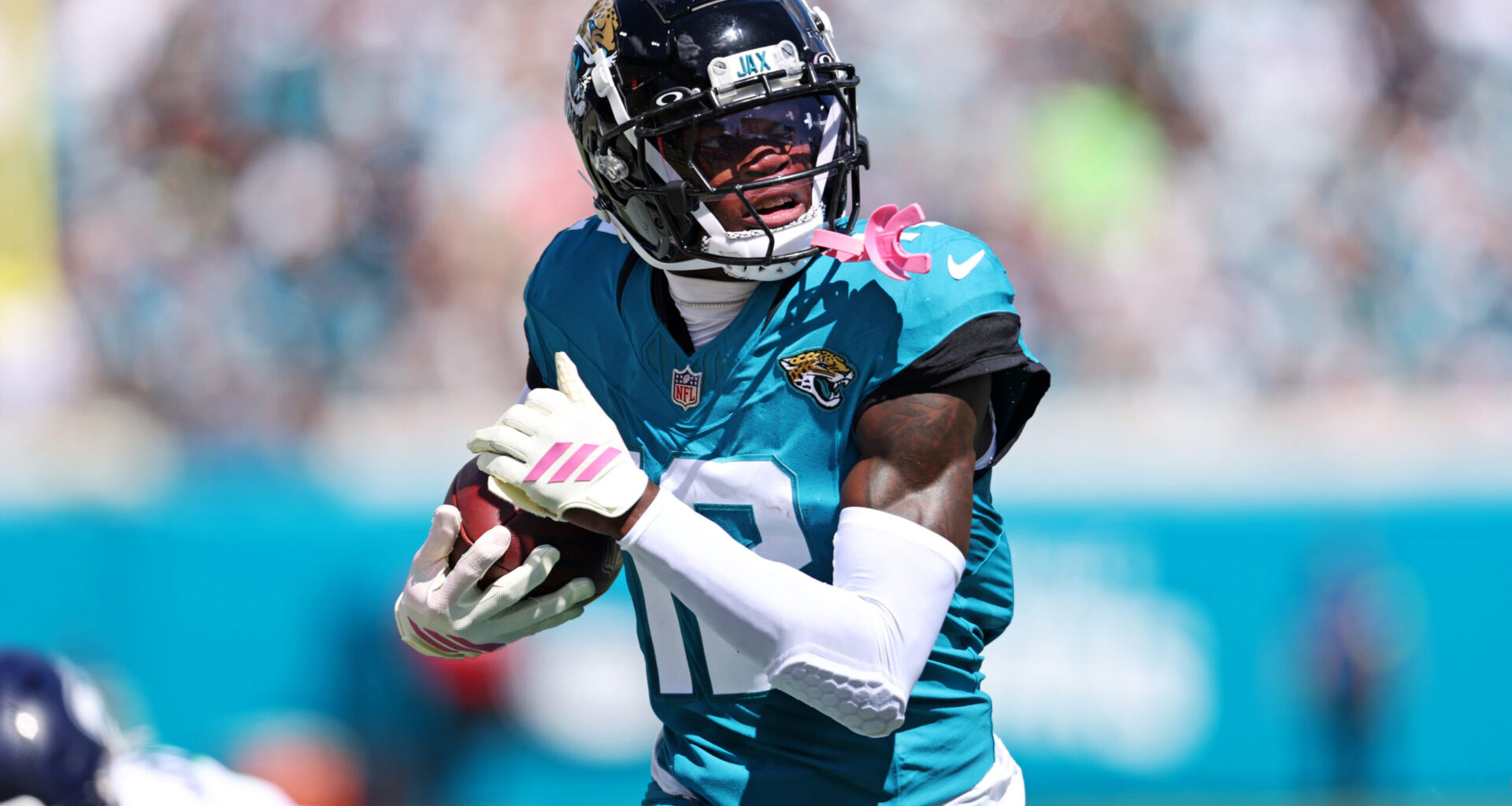 Jacksonville Jaguars wide receiver Travis Hunter