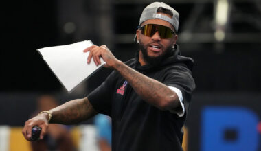 Delaware State head coach Desean Jackson