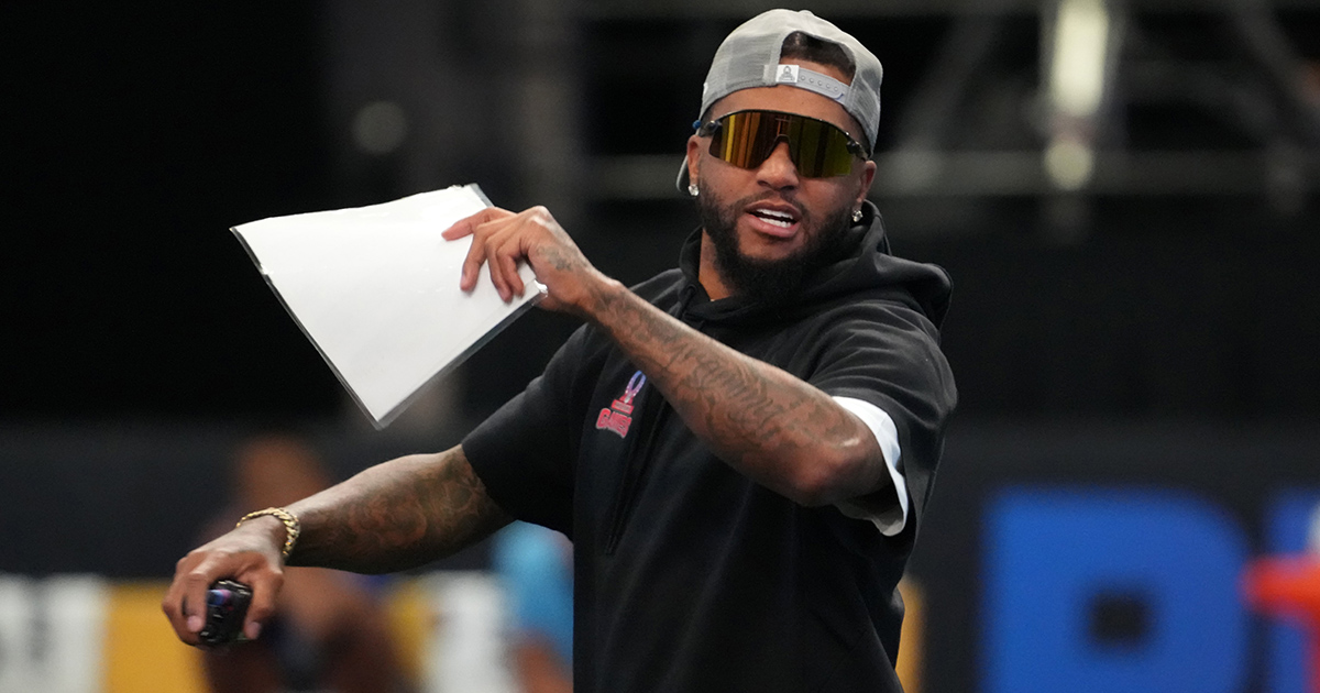 Delaware State head coach Desean Jackson