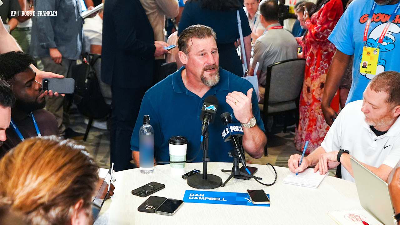 Detroit Lions HC Dan Campbell happy with OC Drew Petzing's early impact: 'He’s been great'