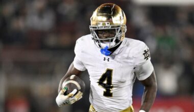 Dallas Cowboys mock draft includes trade for Notre Dame RB Jeremiyah Love