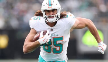 Dolphins’ GM Jon-Eric Sullivan excited to watch Greg Dulcich grow in 2026