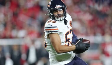 T.J. Edwards and Colston Loveland Receive the 2025 Brian Piccolo Awards