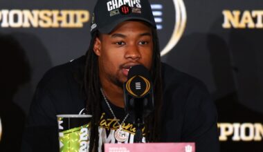 Saints DL Coach Bo Davis Meets With Indiana EDGE Mikail Kamara