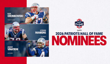 Patriots Announce 2026 Hall of Fame Finalists 