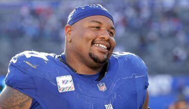 NFL Network: Giants trading DT Dexter Lawrence to Bengals in exchange for 2026 No. 10 overall pick