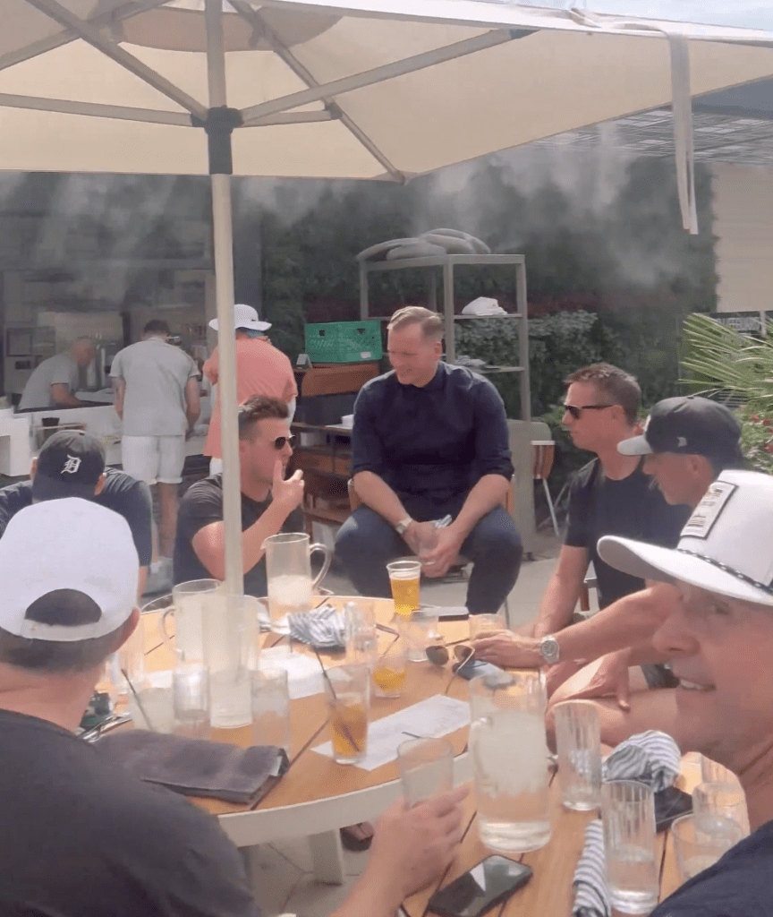 Jay Glazer and other NFL head coaches at a boozy brunch.