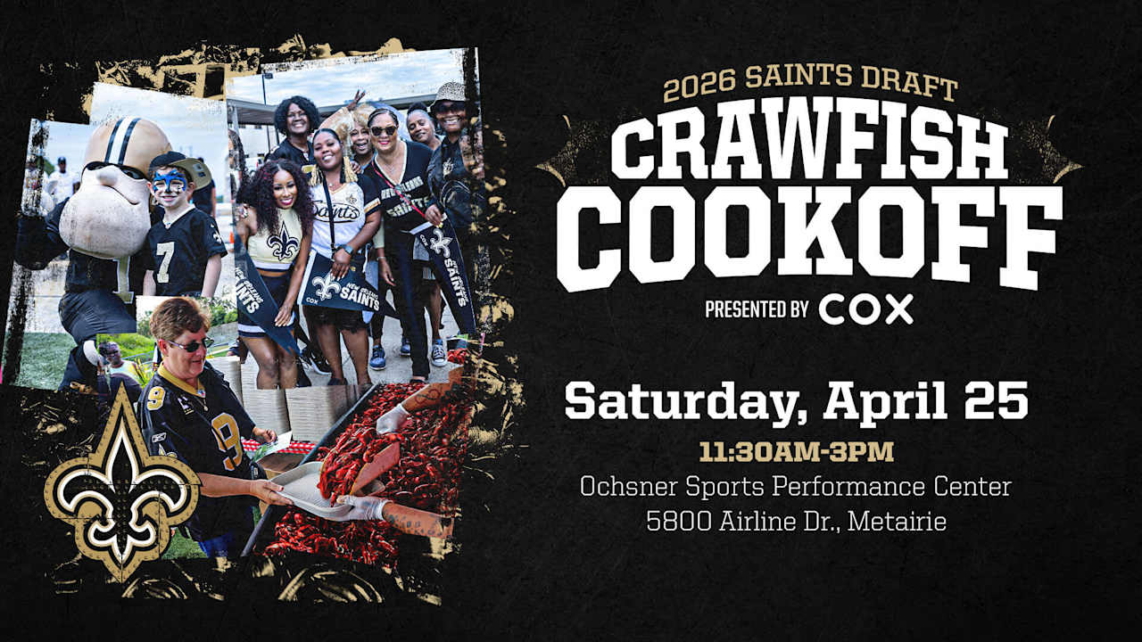 New Orleans Saints partner with Cox to host 2026 NFL Draft 'Crawfish Cook-Off' Competition at Ochsner Sports Performance Center