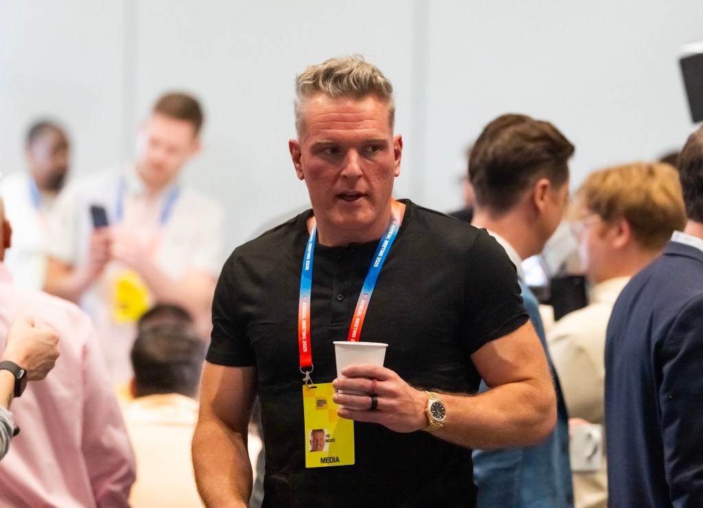 Pat McAfee in attendance during the 2026 NFL Annual League Meeting at the Arizona Biltmore in Phoenix on March 30, 2026. 