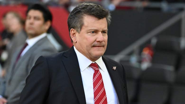 Arizona Cardinals owner Michael Bidwill at State Farm Stadium during the 2025 season.