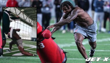 Jets draft target Arvell Reese ends 'Bend-gate' in viral clip