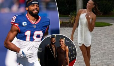 Giants' Darius Slayton, Olympian Anna Hall get married in Long Island ceremony