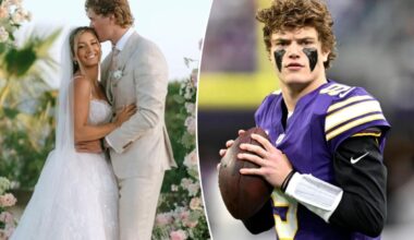 JJ McCarthy gets married with questions surrounding NFL future