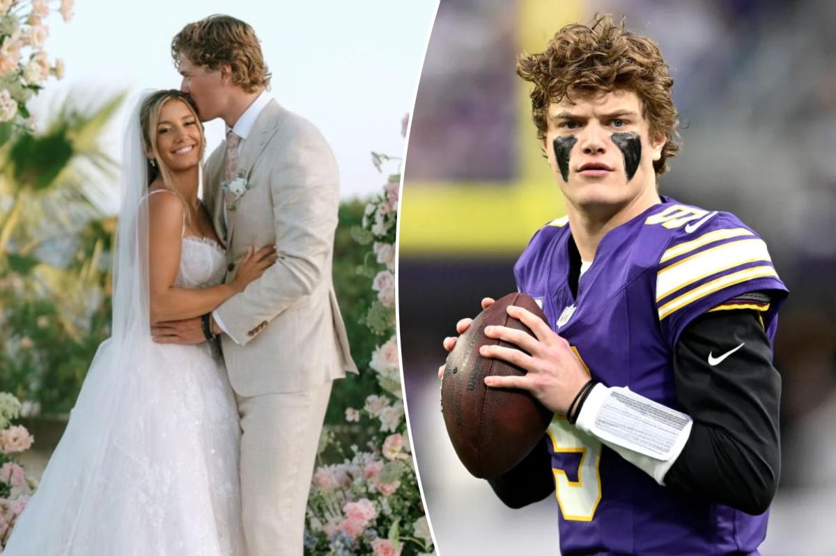JJ McCarthy gets married with questions surrounding NFL future