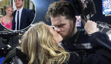 Sam Darnold gets married to Katie Hoofnagle surrounded by NFL stars