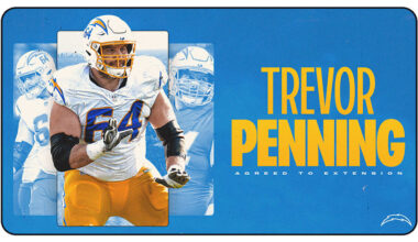 Los Angeles Chargers Agree to Extension with Trevor Penning