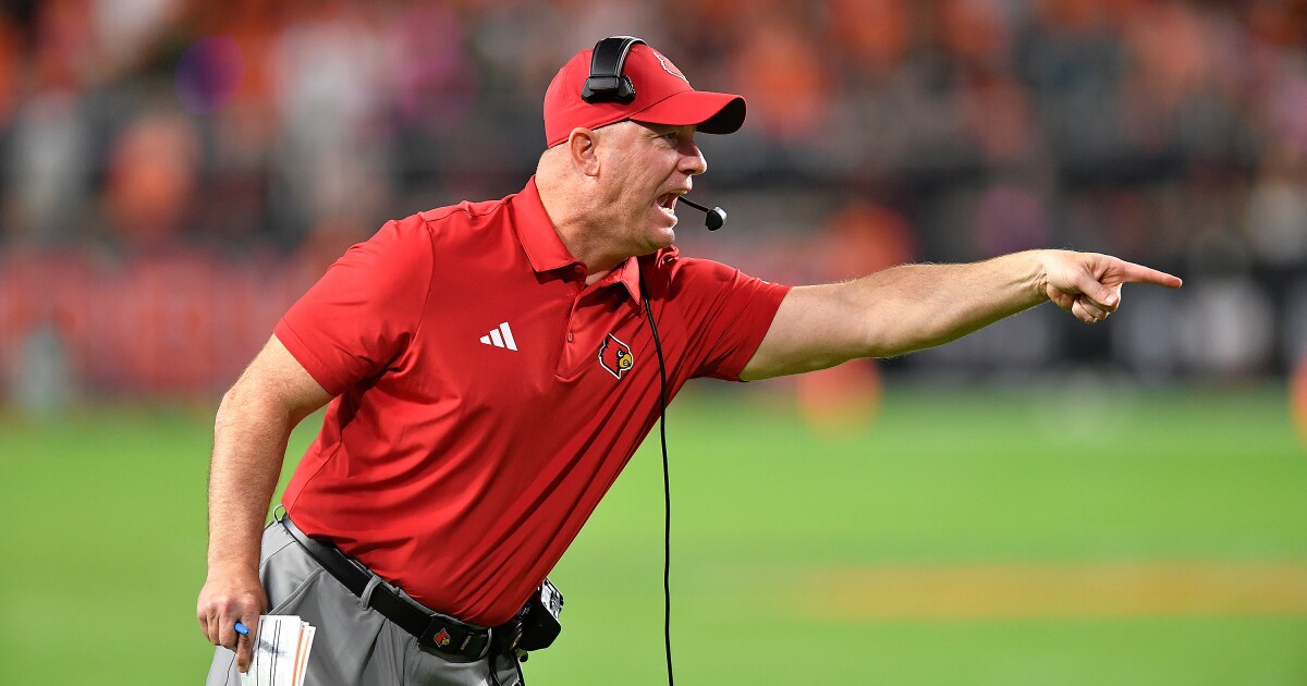 Louisville and football coach Jeff Brohm agree to new deal with extension