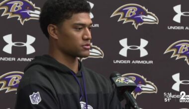 Ravens players discuss new head coach Jesse Minter and John Harbaugh