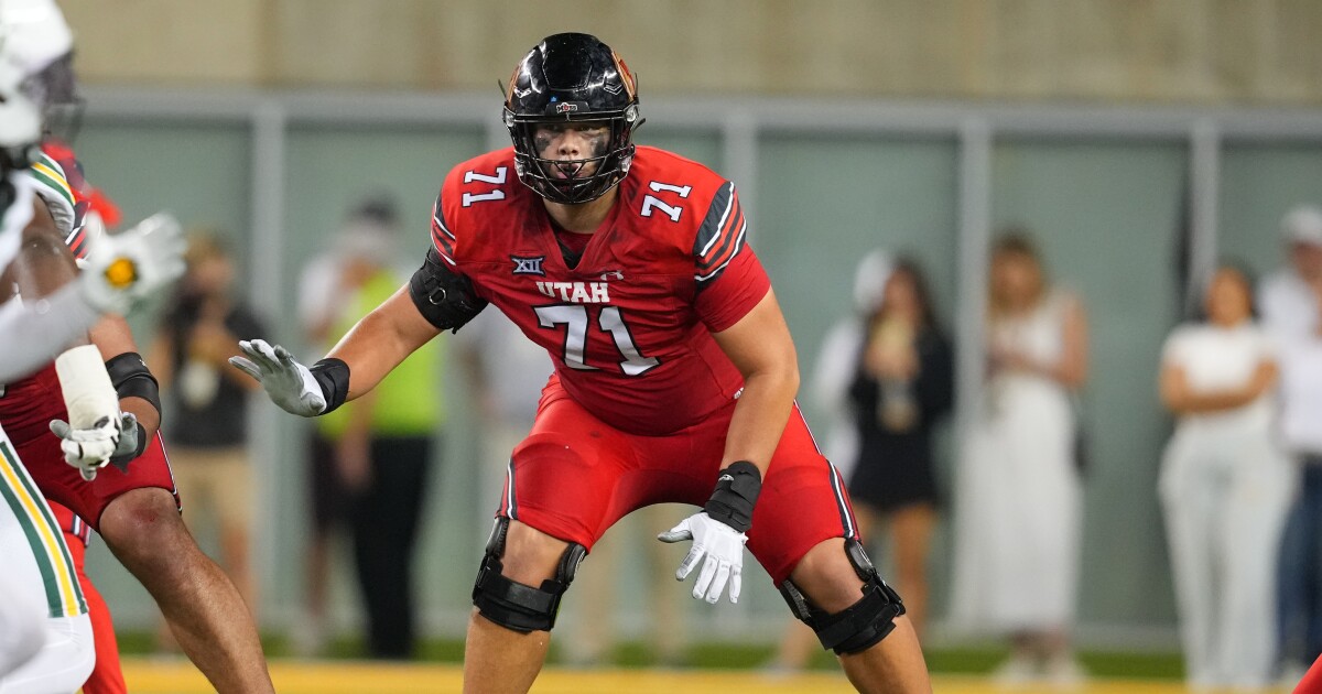 Caleb Lomu taken 28th overall by New England Patriots in NFL Draft