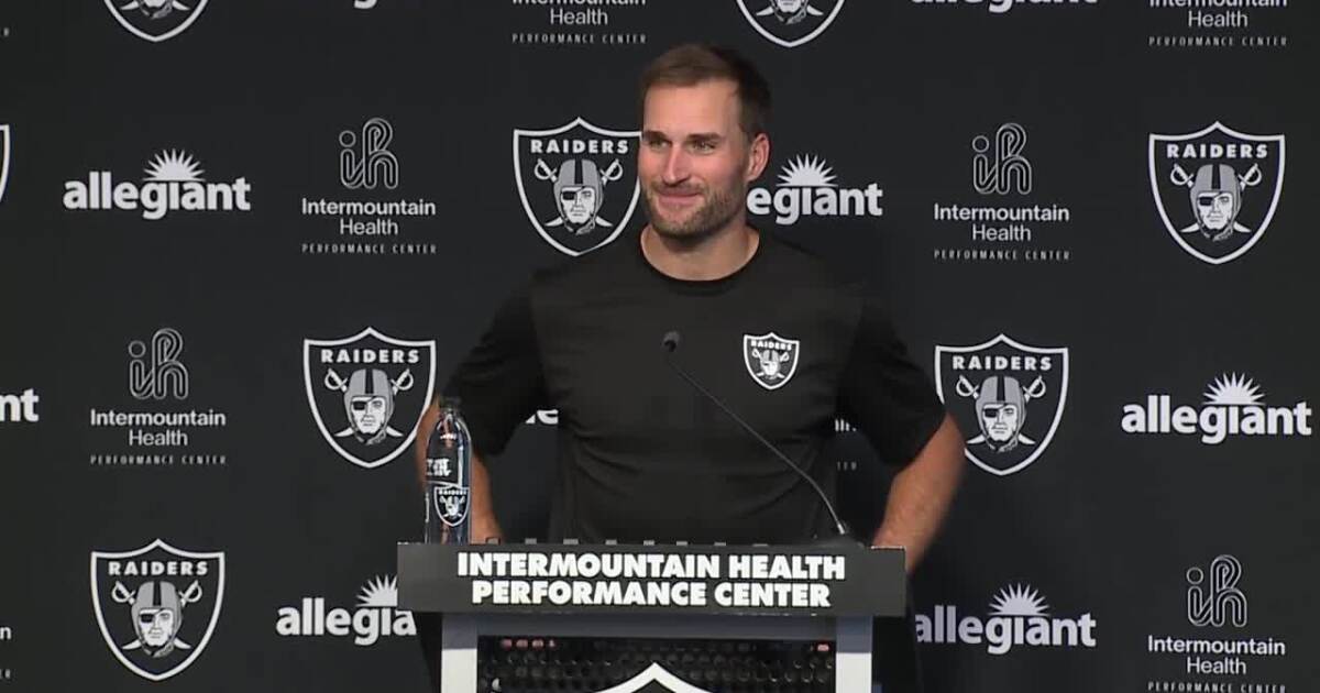 Kirk Cousins holds first press conference as a Las Vegas Raider