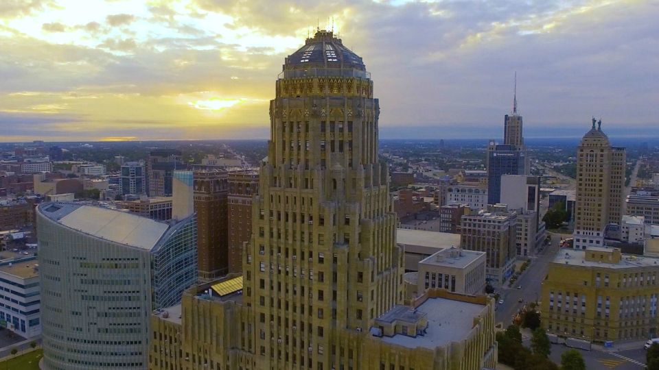 city of buffalo in the sunlight