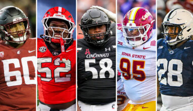 Defensive tackles the Falcons could target in each round