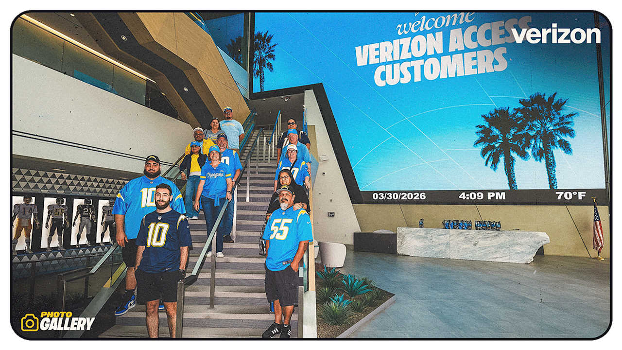 Chargers Host Verizon Access Customers at the Bolt