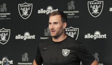 Las Vegas Raiders quarterback Kirk Cousins