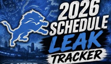 Detroit Lions 2026 Schedule Leaks Tracker