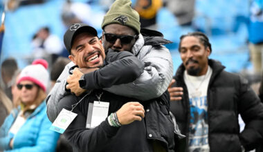 Panthers end Friday's OTAs with 'legendary' group of familiar faces
