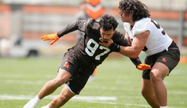Browns rookie minicamp turns into a family affair for Spencer and Logan Fano