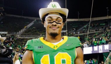Kenyon Sadiq’s Jets Start Comes With Oregon Rivalry Twist at Rookie Camp