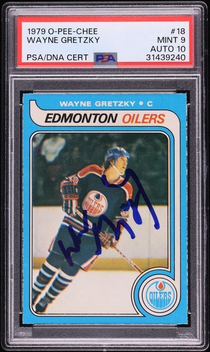 Rare Wayne Gretzky Rookie Auto card surging during NFL Stanley Cup Playoffs
