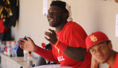 Panthers' new 6-foot-4, 309-pound DL was a college baseball slugger