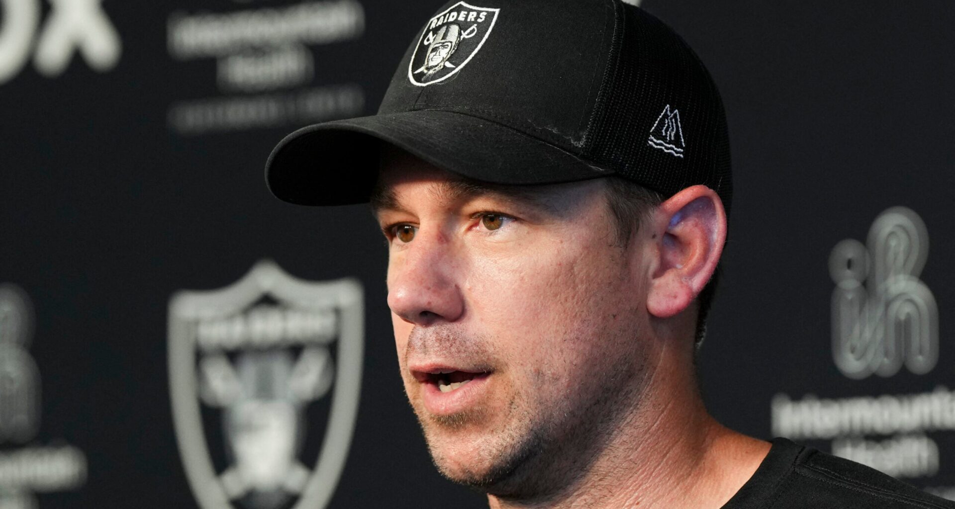 Las Vegas Raiders head coach Klint Kubiak otas