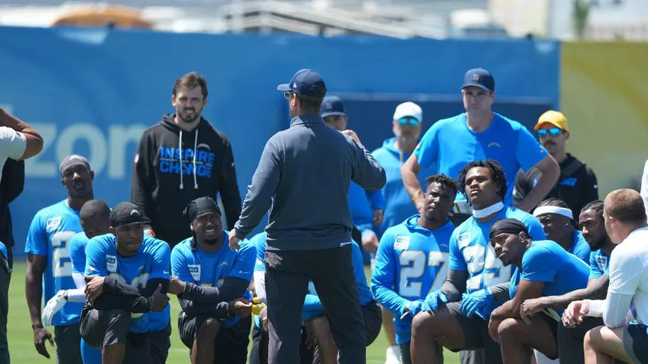 Los Angeles Chargers coach Jim Harbaugh