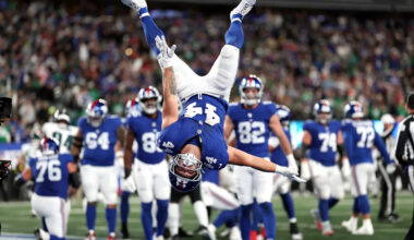 Giants RB Cam Skattebo Does Backflip 7 Months After Suffering Brutal Injury