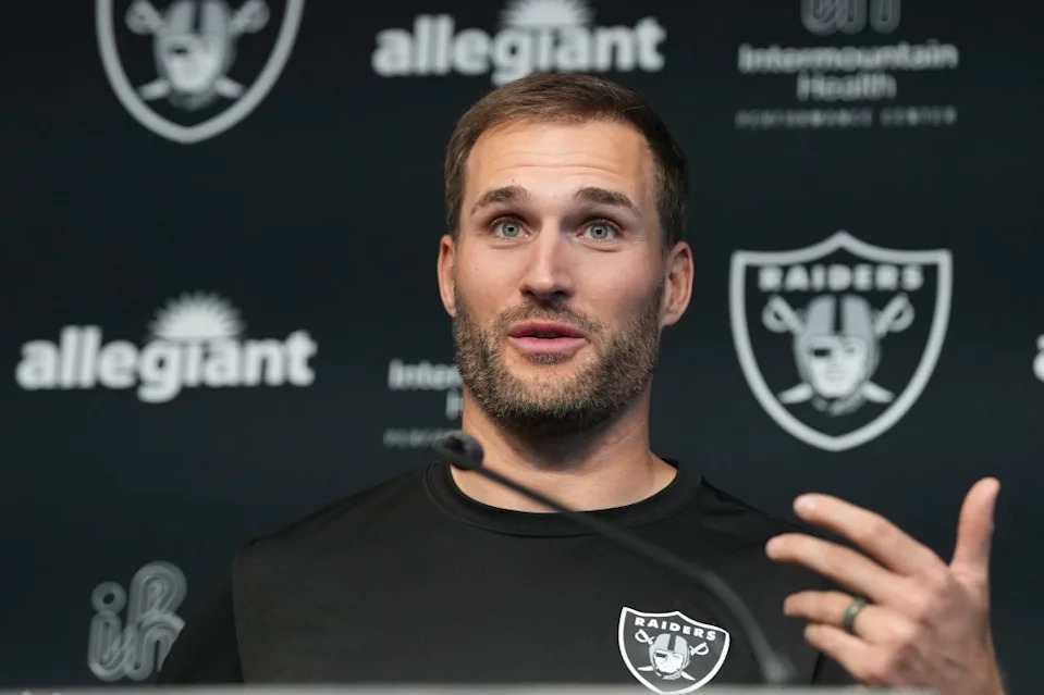 Kirk Cousins signed with the Raiders last month. Candice Ward-Imagn Images