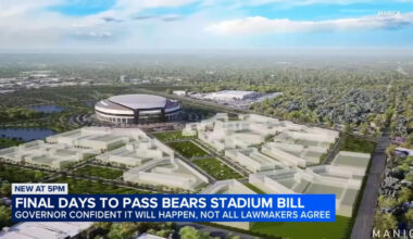Pritzker is hopeful lawmakers will pass bill that could keep Bears in Illinois as deadline nears