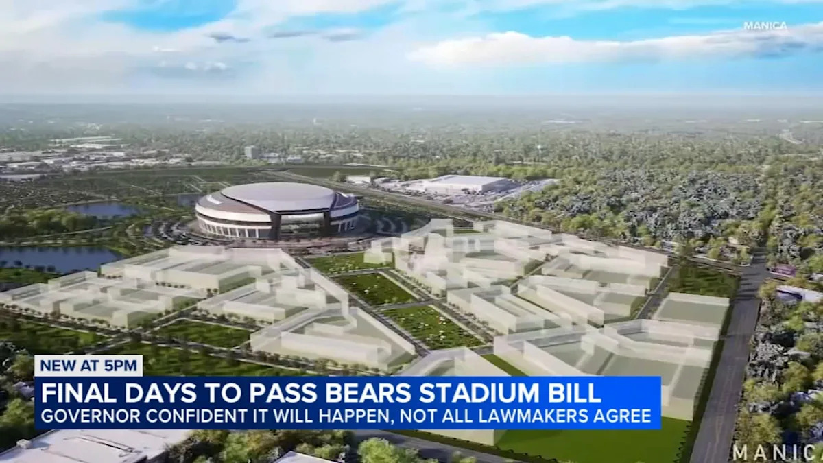 Pritzker is hopeful lawmakers will pass bill that could keep Bears in Illinois as deadline nears