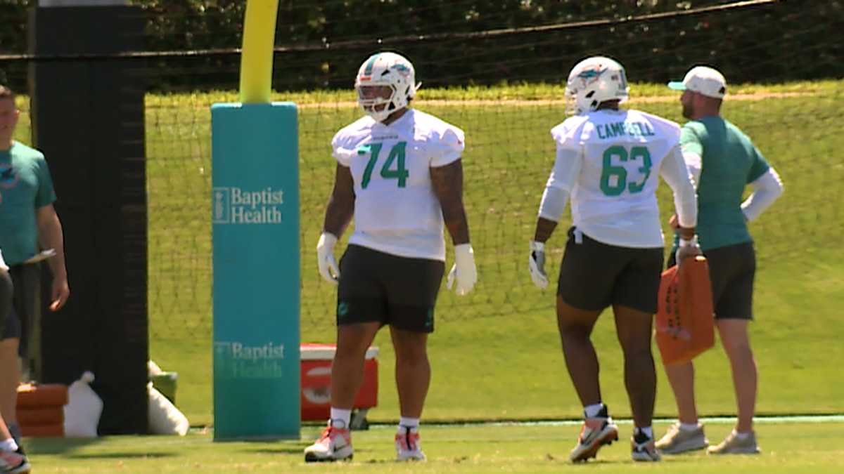 Miami Dolphins rookies make on-field debut at rookie mini camp
