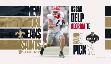 Saints draft Oscar Delp: See New Orleans' third-round pick
