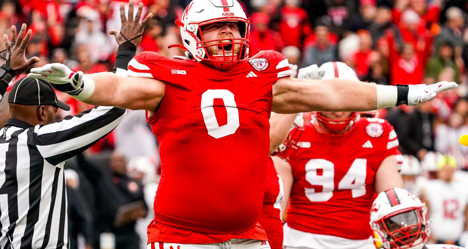 Former Nebraska defensive lineman Nash Hutmacher switching positions