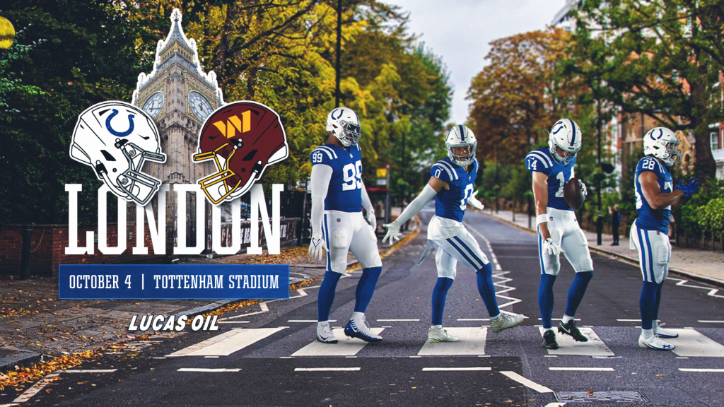 Indianapolis Colts heading to London to face Commanders in 2026