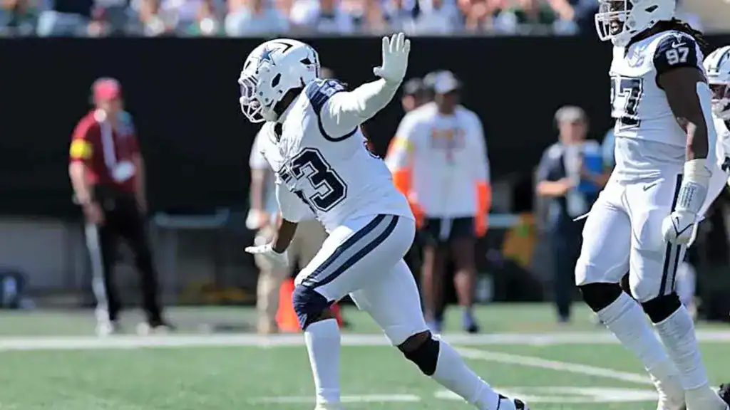 James Houston Needs to be Set Free in 2026 James Houston IV celebrating on the field in a Dallas Cowboys uniform.