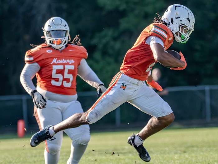 Scenes from the Mandarin-Trinity Christian spring football game