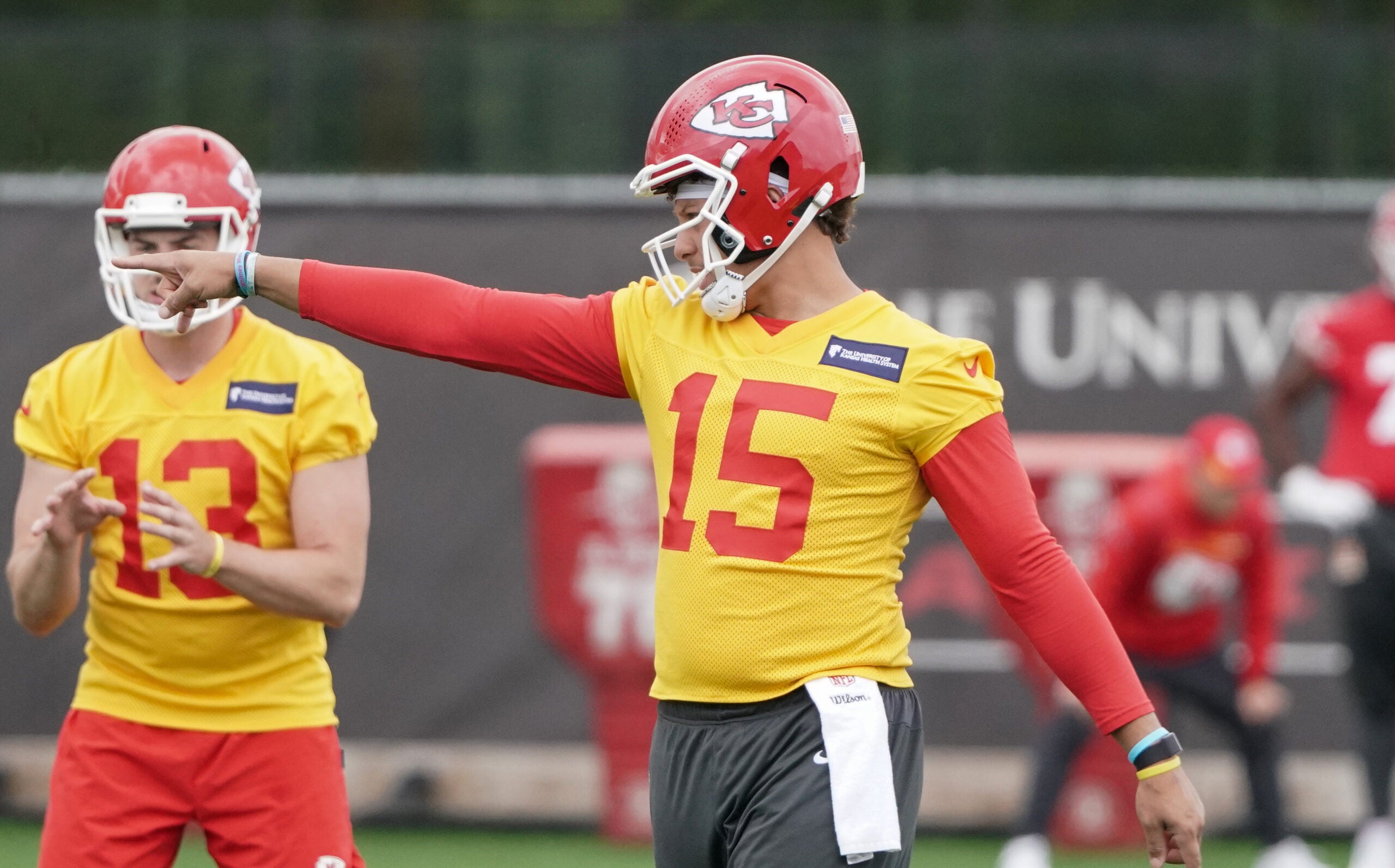 Kansas City Chiefs quarterback Patrick Mahomes OTAs