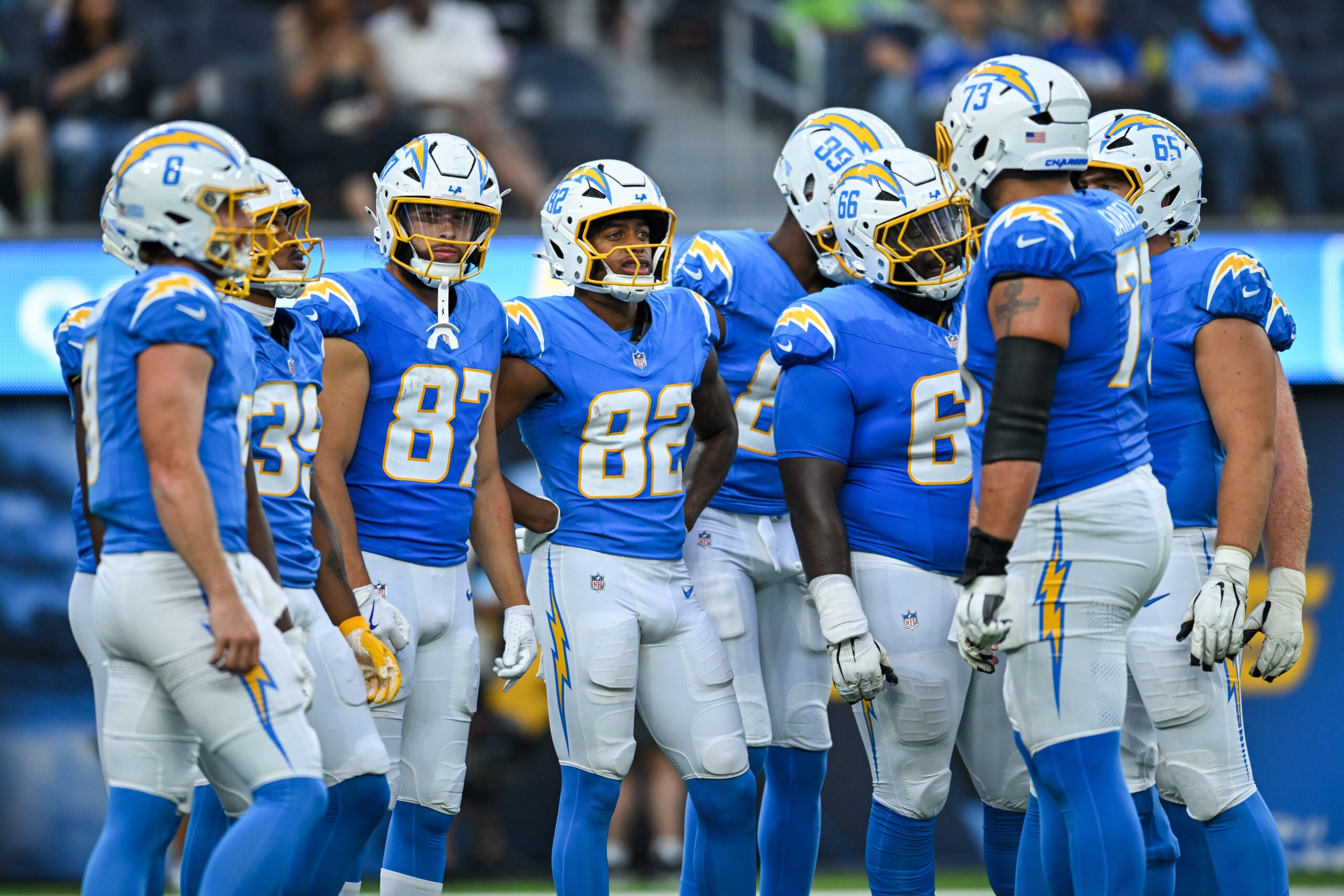 Los Angeles Chargers wide receiver Brenden Rice Las Vegas Raiders waived